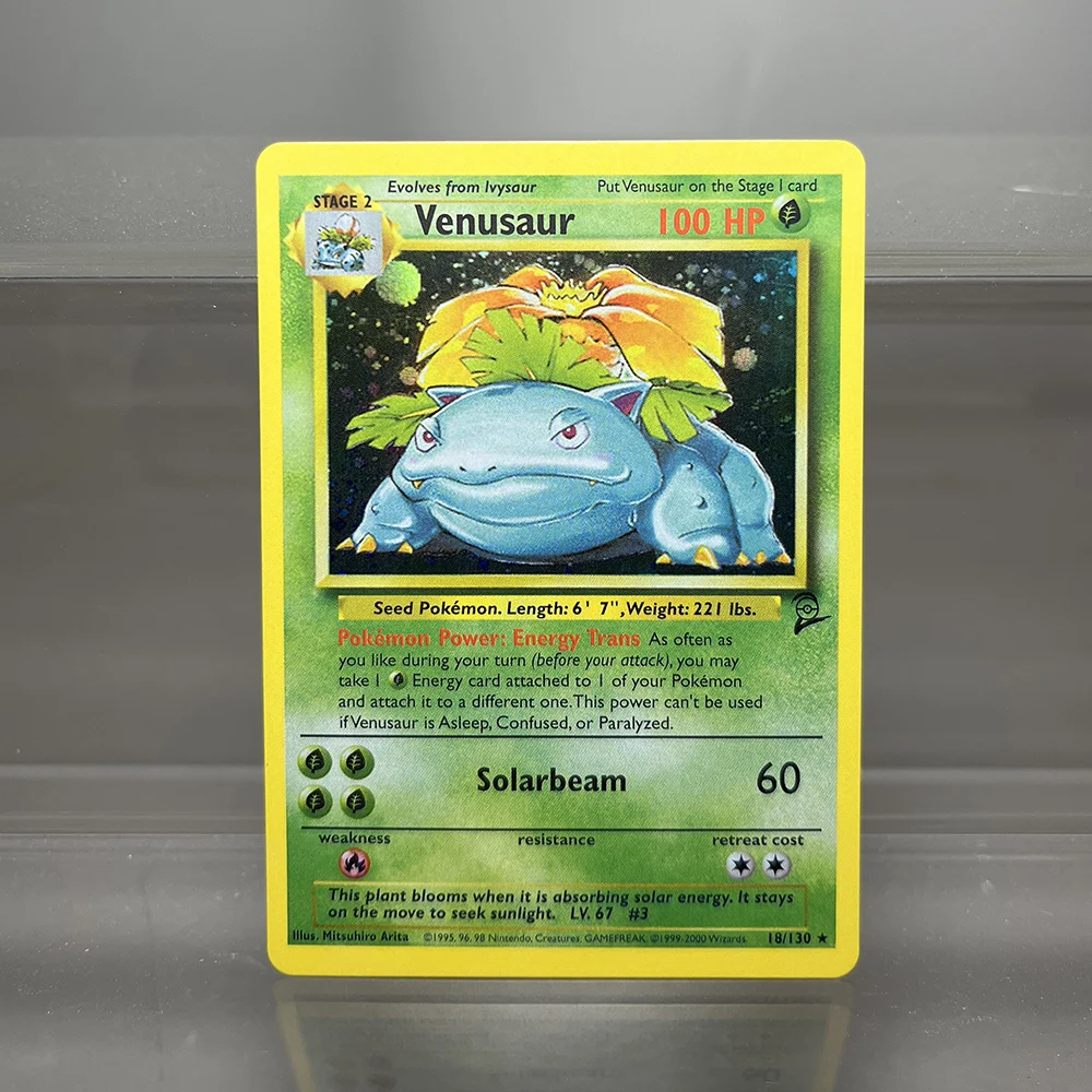 PKM-kaarten 1e editie Charizard Blastoise Dragonite 1996 Basisset Enkele foliekaarten Game Collection-kaarten PTCG Proxy-kaarten