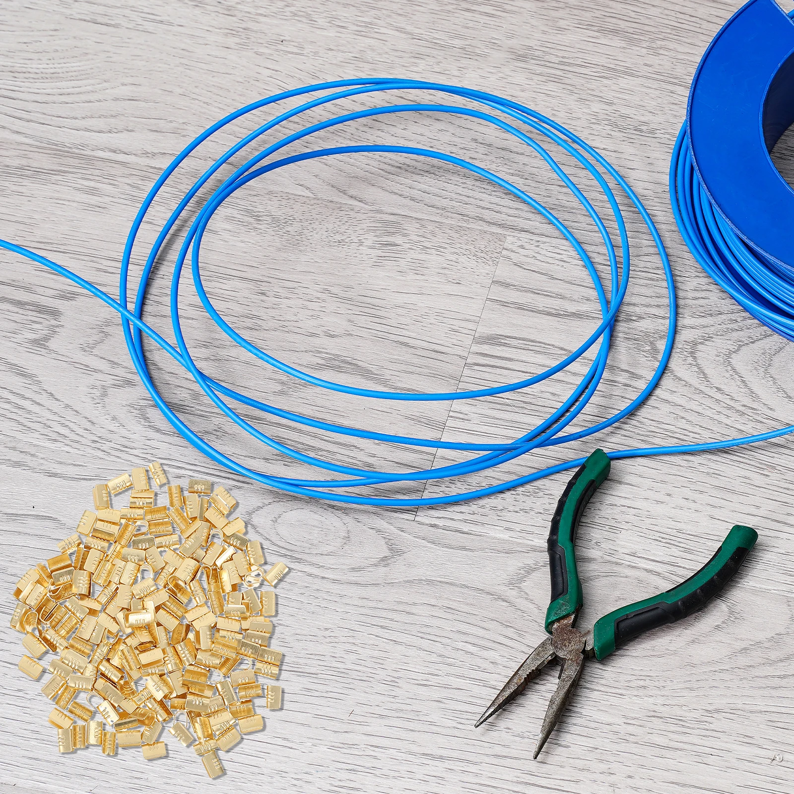 

300 pcs Copper Wire Buckle 0.5 2mm Gold U shaped Crimping Terminals Cable Connector DIY Party Tools Anti aging Corrosion Proof
