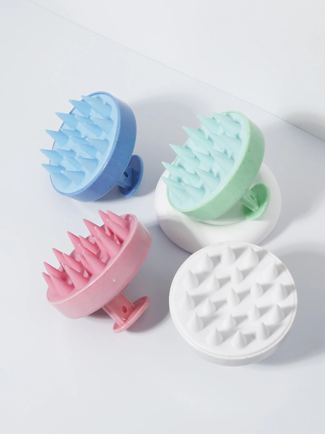 1 piece  silicone shampoo brush head scalp massage comb shampoo comb cleaning and care hair root massage comb