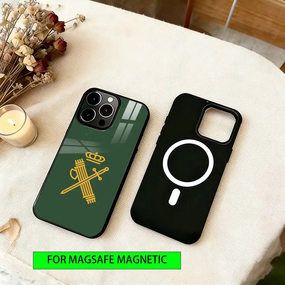 GC Guardia Civil Emblem Phone Case For iPhone17,16,15,14,13,12,11 Plus,Pro Magnetic with Magsafe Wireless Charging