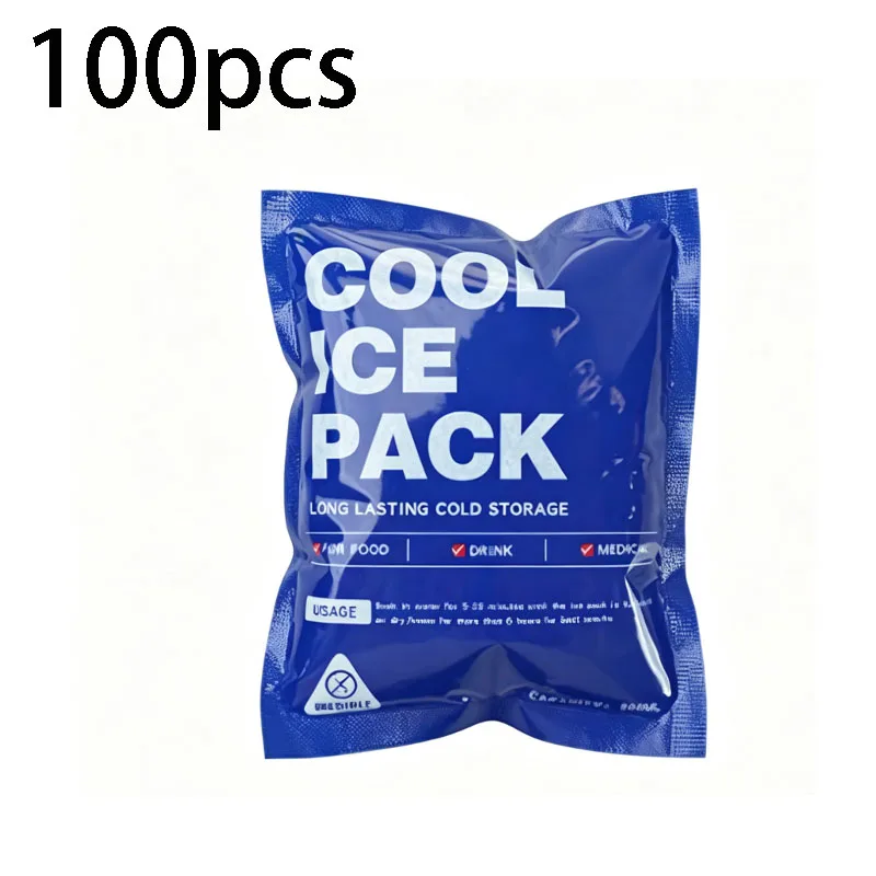 10 oder 50 Stück selbstabsorbierende Eisbeutel, wiederverwendbare Kälteisolierbeutel, Camping-Kühlpack für Lebensmittel, Frischhaltebeutel