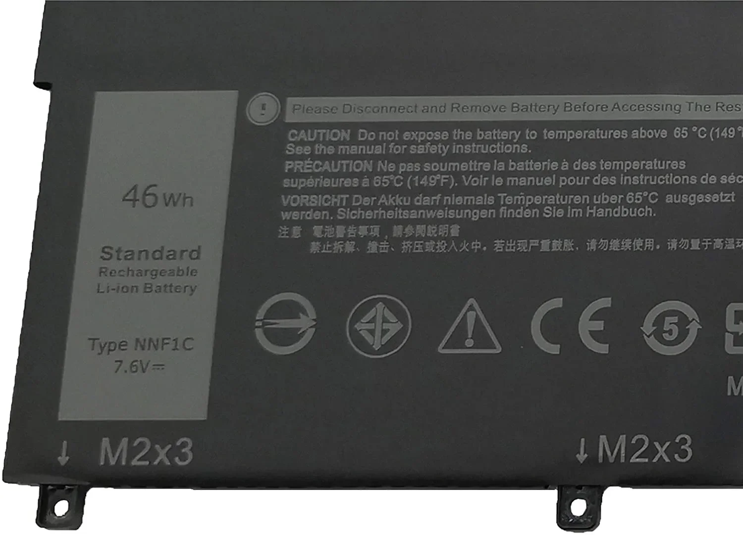 NNF1C HMPFH Laptop Battery For Dell XPS 13 9365 XPS13-9365-D1805TS,D1605TS N003X9365-D1516FCN NP0V3 P71G P71G00 46WH Notebook