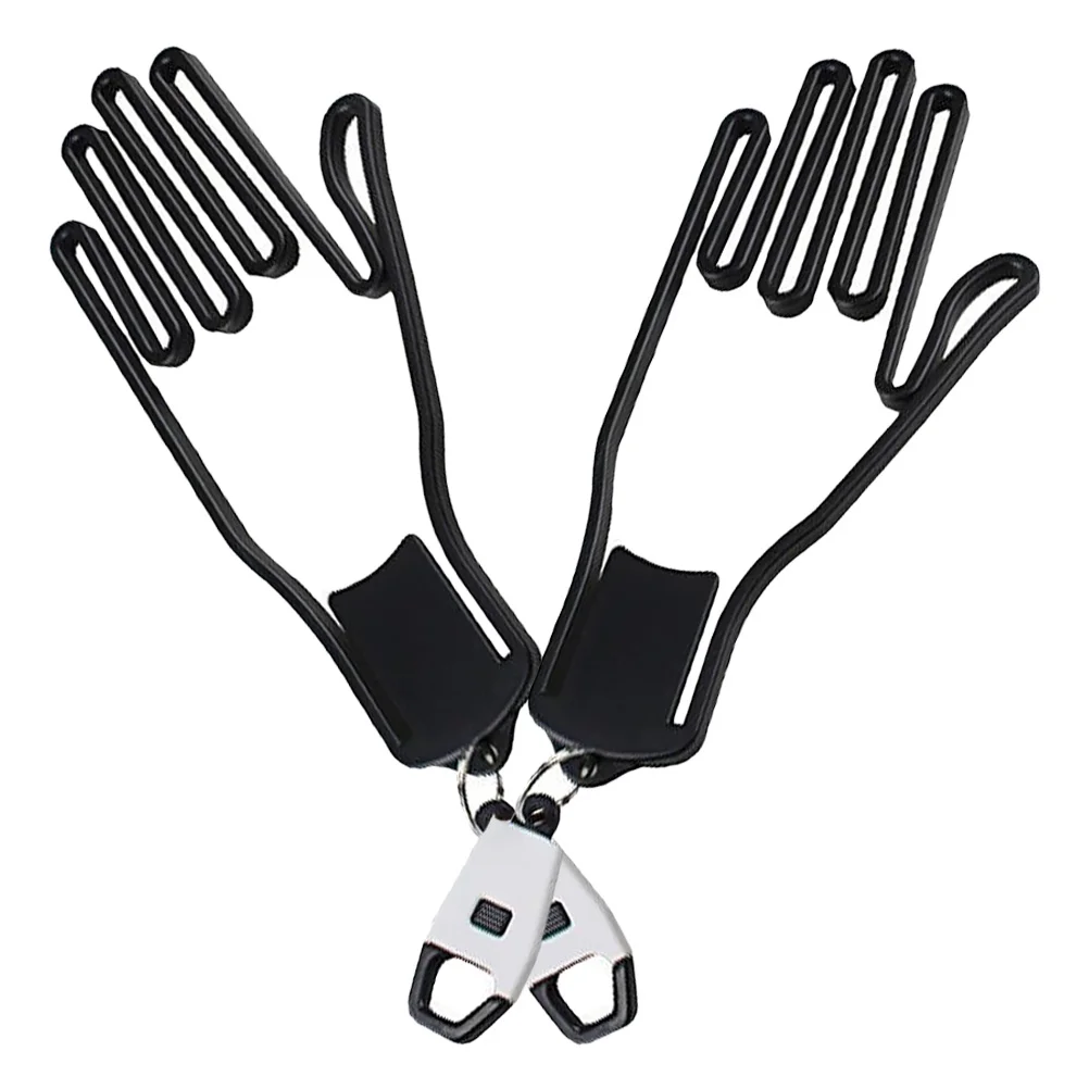 

2pcs Golf Glove Holder Hand Shape Drying Frame For Golf Gloves Support Rack Clip To Bag Clothesline Glove Hanger Bracket