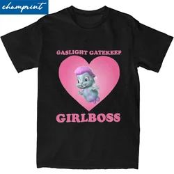Bibble Gaslight Gatekeep Girlboss T Shirt For Men Women Cotton Top Tee Funny Round Neck Short Sleeve
