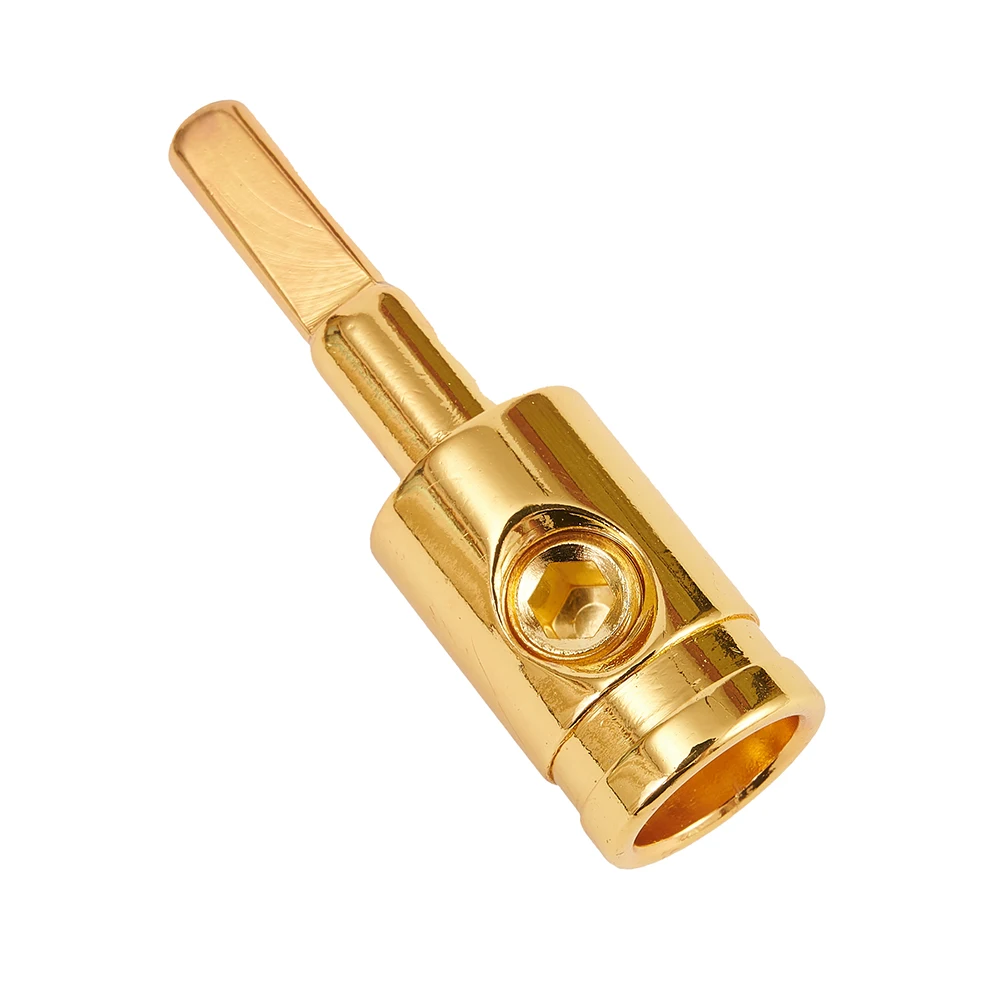 Brand New High Reliability Stable Characteristics Power Wire Reducer Ground Audio Car Gold Amp Silver Zinc Alloy