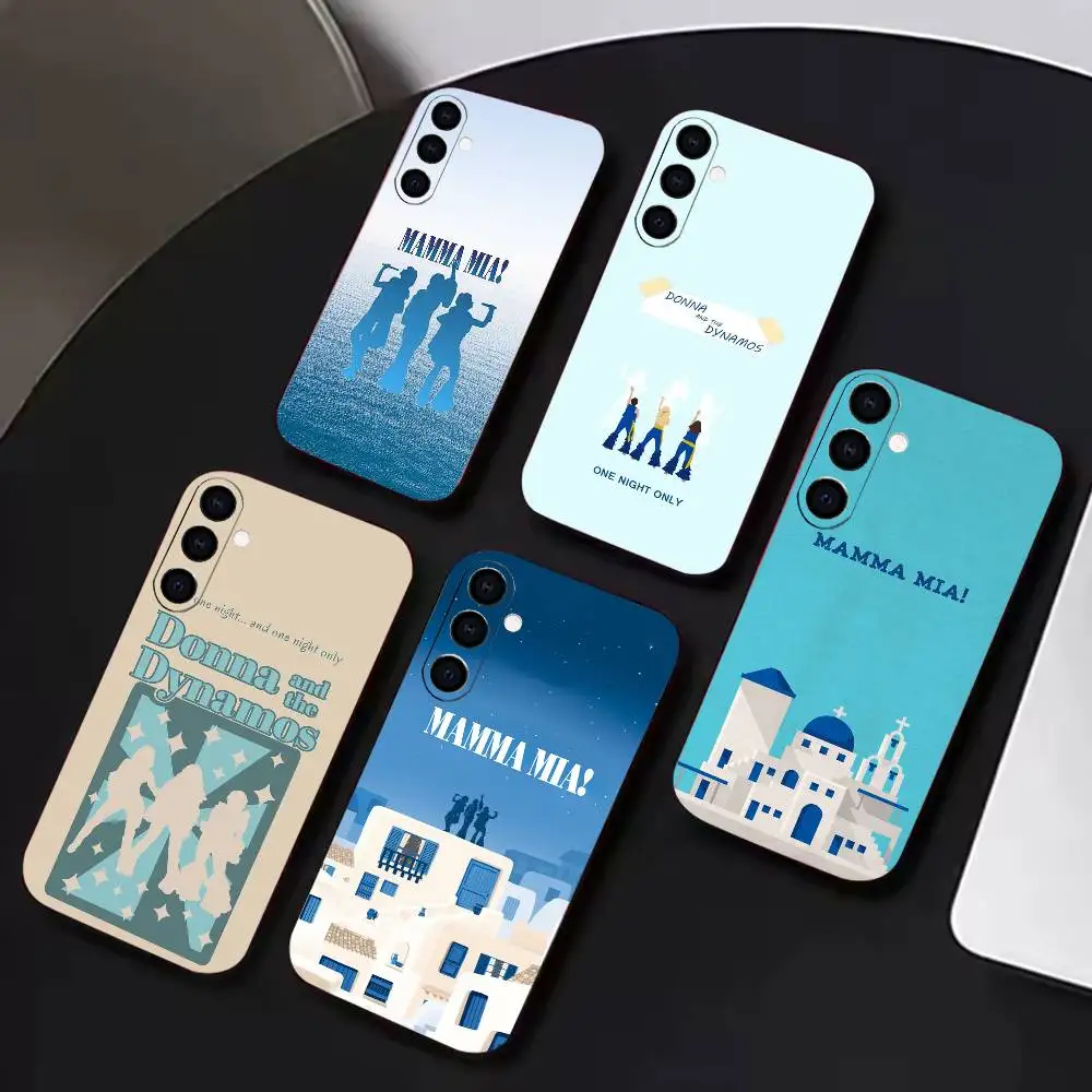M-M-Mamma Mia-Musical Movie  Phone Case For Samsung A72,A71,A72,A70,A53,A52,A51, Black Soft Cover TPU