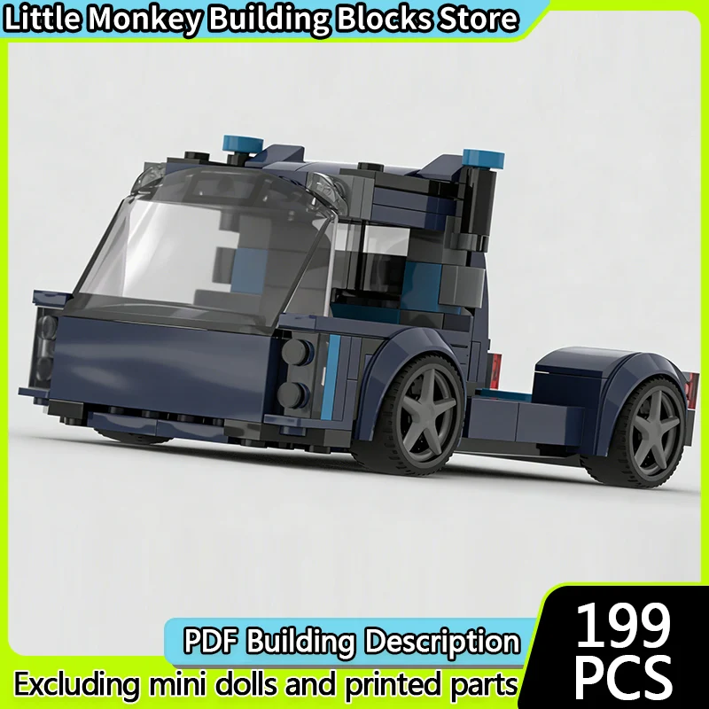 Speed Racing Car Model MOC Building Bricks Classic Transport Truck Modular Technology Children Holiday Gifts Assemble Toys Suit
