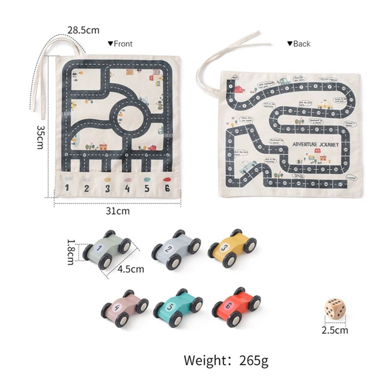 Alfombra de carretera para niños, mapa de coche de tráfico para niños, juguete educativo para niños y niñas, mapa de ruta de tráfico de Ciudad de