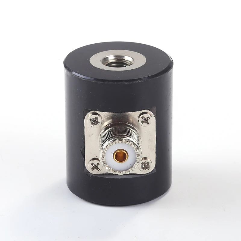 1pcs  black  Antenna Mount Features M10 Thread with SO239 Base Adapter for USDX QRP Radio PAC-12 HF Antenna