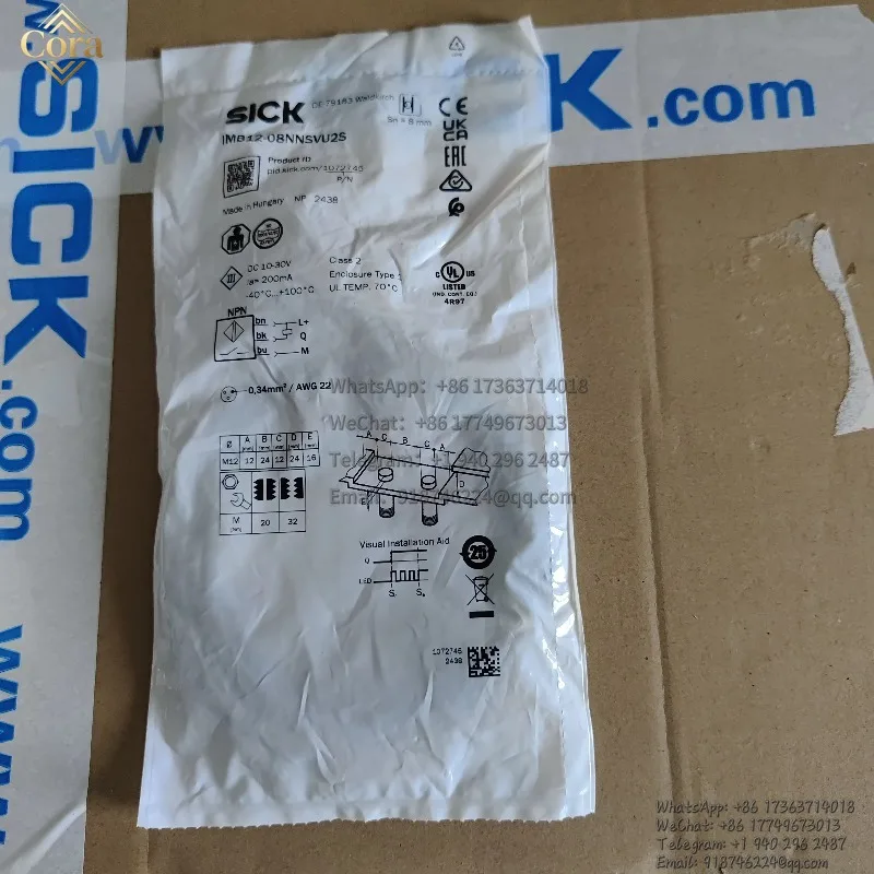 SICK Inductive Proximity Sensor IMB12-08NNSVU2S Order Number 1072745 Proximity Switch New Original Genuine In Stock