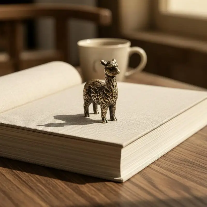 Vintage Mini Sheep Figurine Retro Brass Lamb Statue Farm Animal Micro Landscape Ornament Desktop Craft New Year 2027 Decor Gift