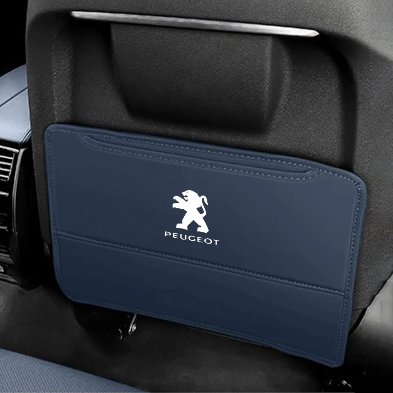 Fashion 1PC Car Seat Back Anti-kick Pad Protector Anti Scratch Mat For Peugeot 206 207 307 308 408 508 301 3008 2008 5008