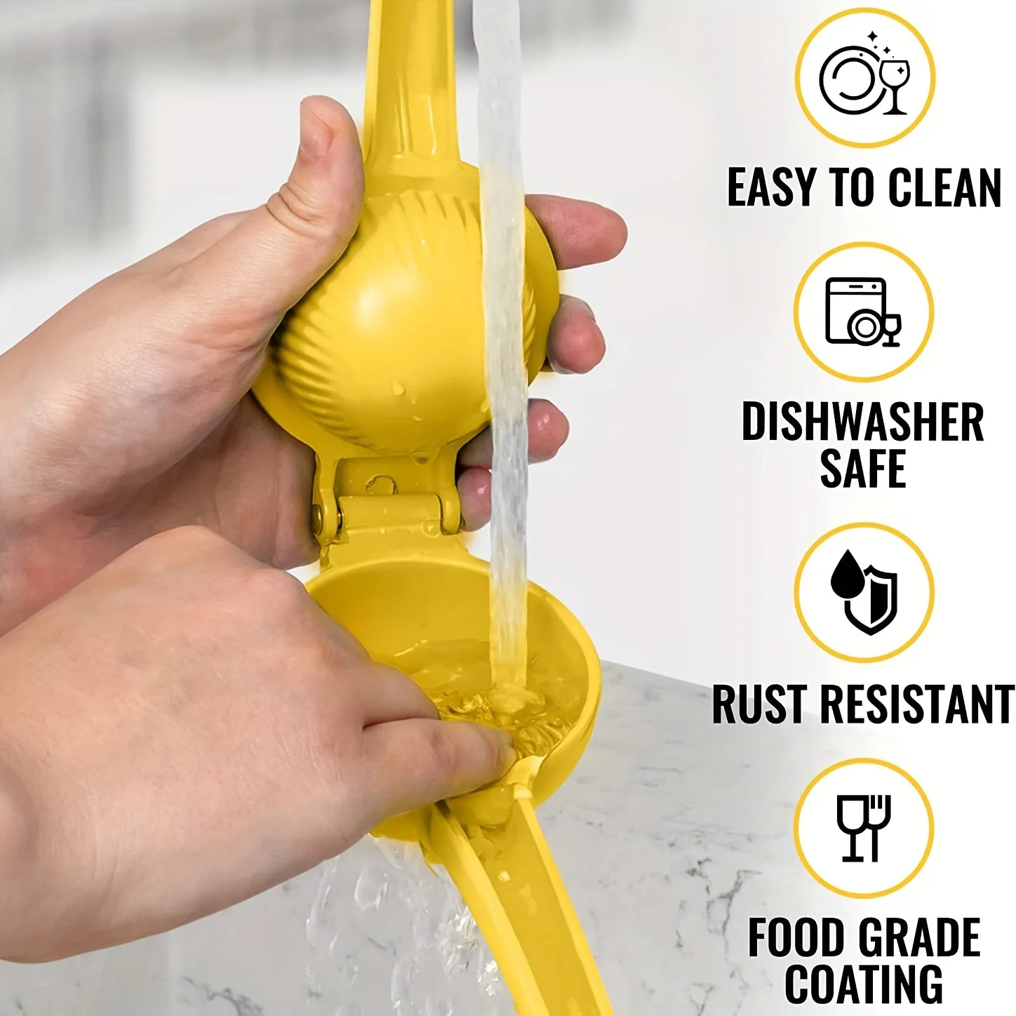 1pc Premium Quality Metal Lemon Squeezer, Citrus Juicer, Manual Press For Extracting The Most Juice Possible