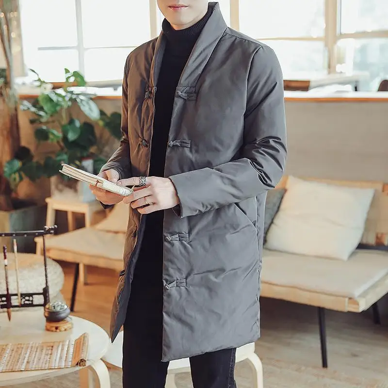 Winter KPOP Fashion Style Harajuku Slim Fit Tops Loose All Match Casual Thickening Outerwear Retro Button Long Sleeve Padded