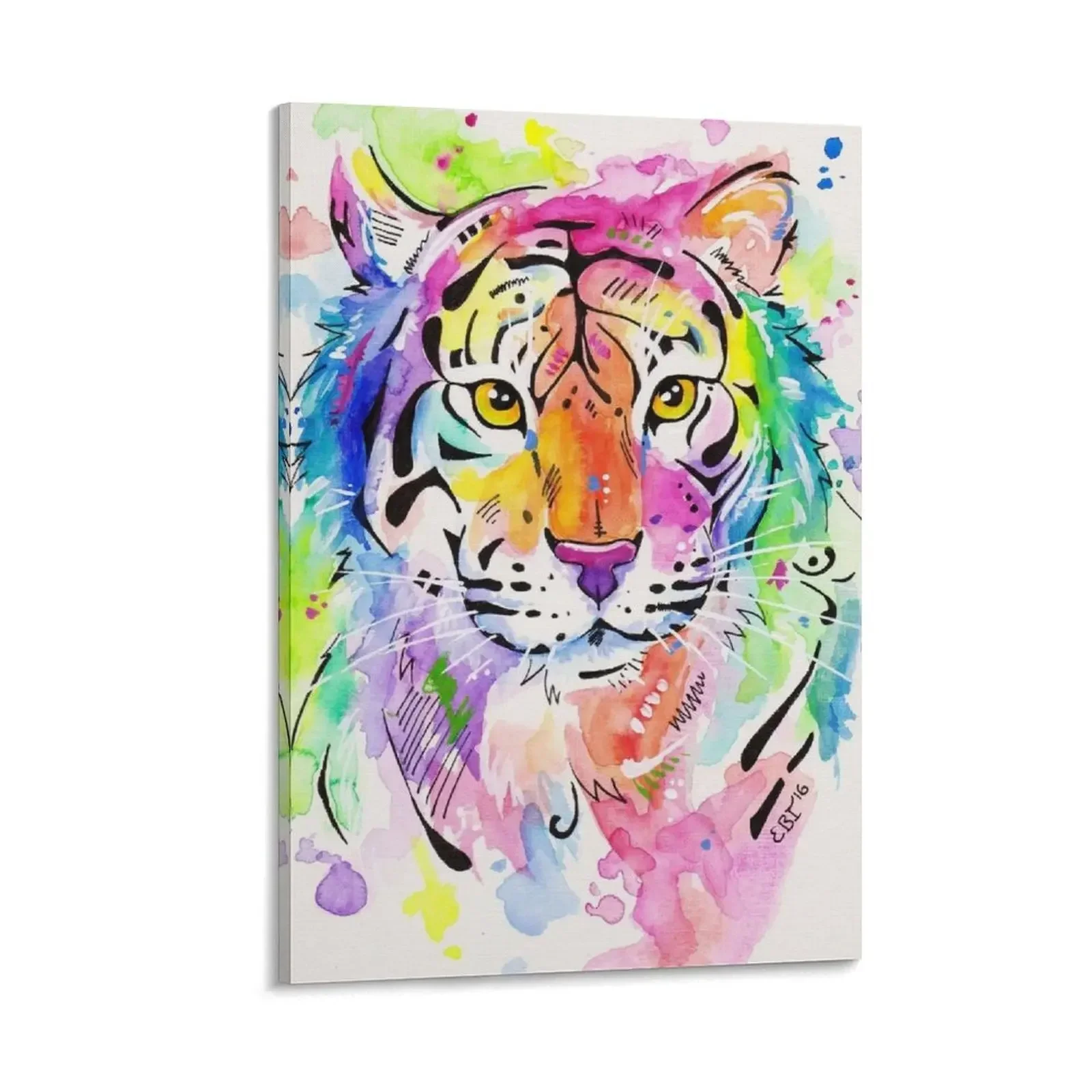

Tiger, Tiger - Abstract Watercolor Painting Canvas Painting decor poster