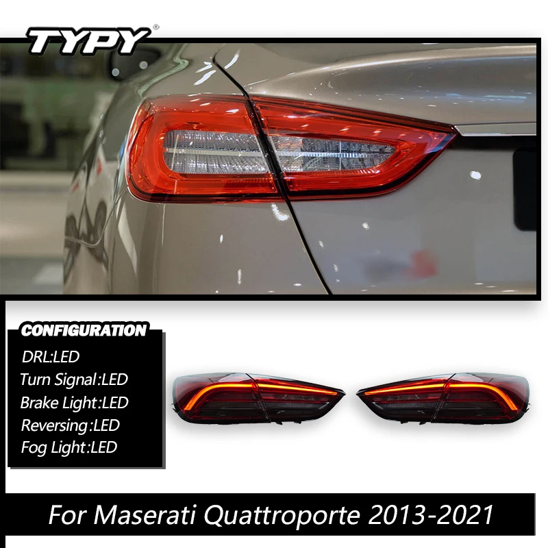 車のledテールライトアセンブリためマセラティクアトロポルテ2013-2021
