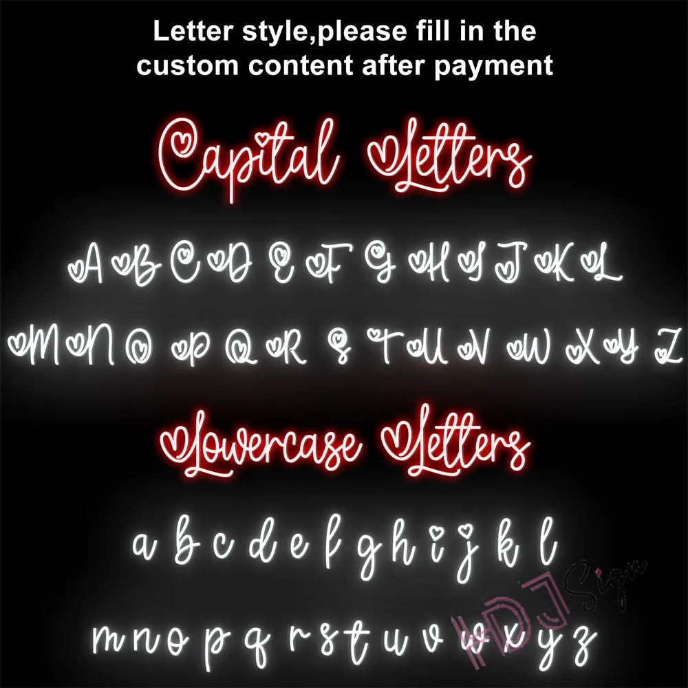 شخصية ضوء النيون Led الاسم الأول للتخصيص النيون ديكور غرفة نوم هدايا المراهقين Led النيون جدار ديكور غرفة الديكور #4