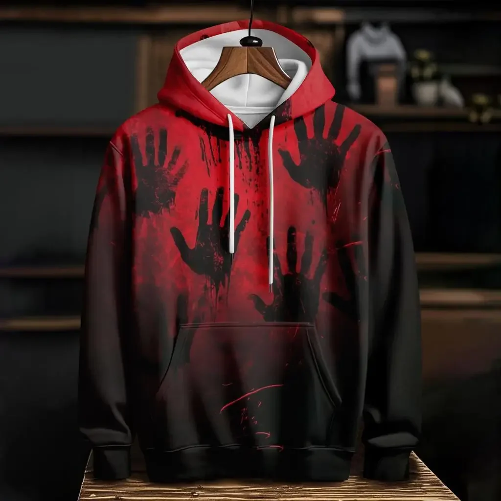 Halloween Horror Blood 3D Print Hoodies Men's Women Casual Hooded Sweatshirt Harajuku Pullover Tracksuit Unisex Coat Clothing