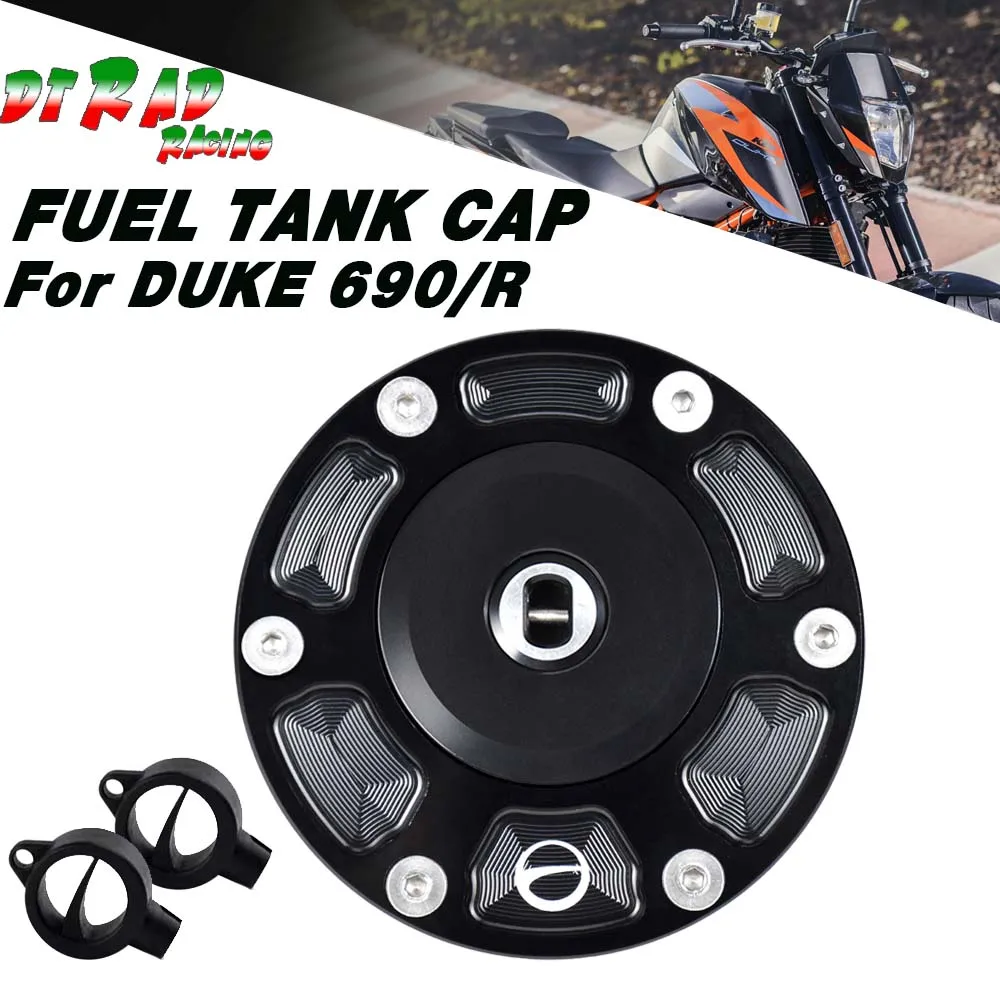 

Motorcycle Fuel Gas Cap Lock Keys Set Gasoline Tank Plug For DUKE 690 2012-2017 DUKE 690 R 2014-2017 Fuel Hatch Decorative Cover