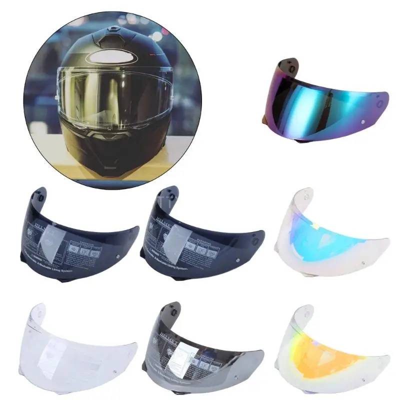 

High-performances Motorcycles Helmet Visor Lens Windshield Replacement Motorbike Accessories Easy Fixing for HJ-33 i90