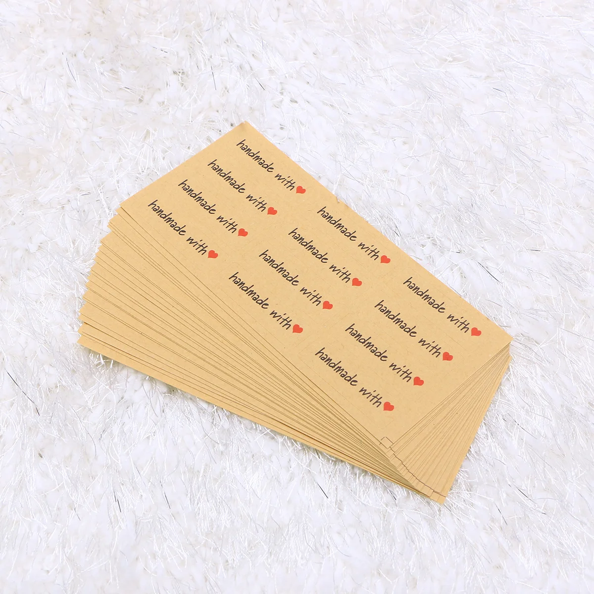240pcs 20 Sheets Handmade With Love Sealing Labels Red Heart Shape Sticker Kraft Packaging Tape For Envelopes Diy Gifts