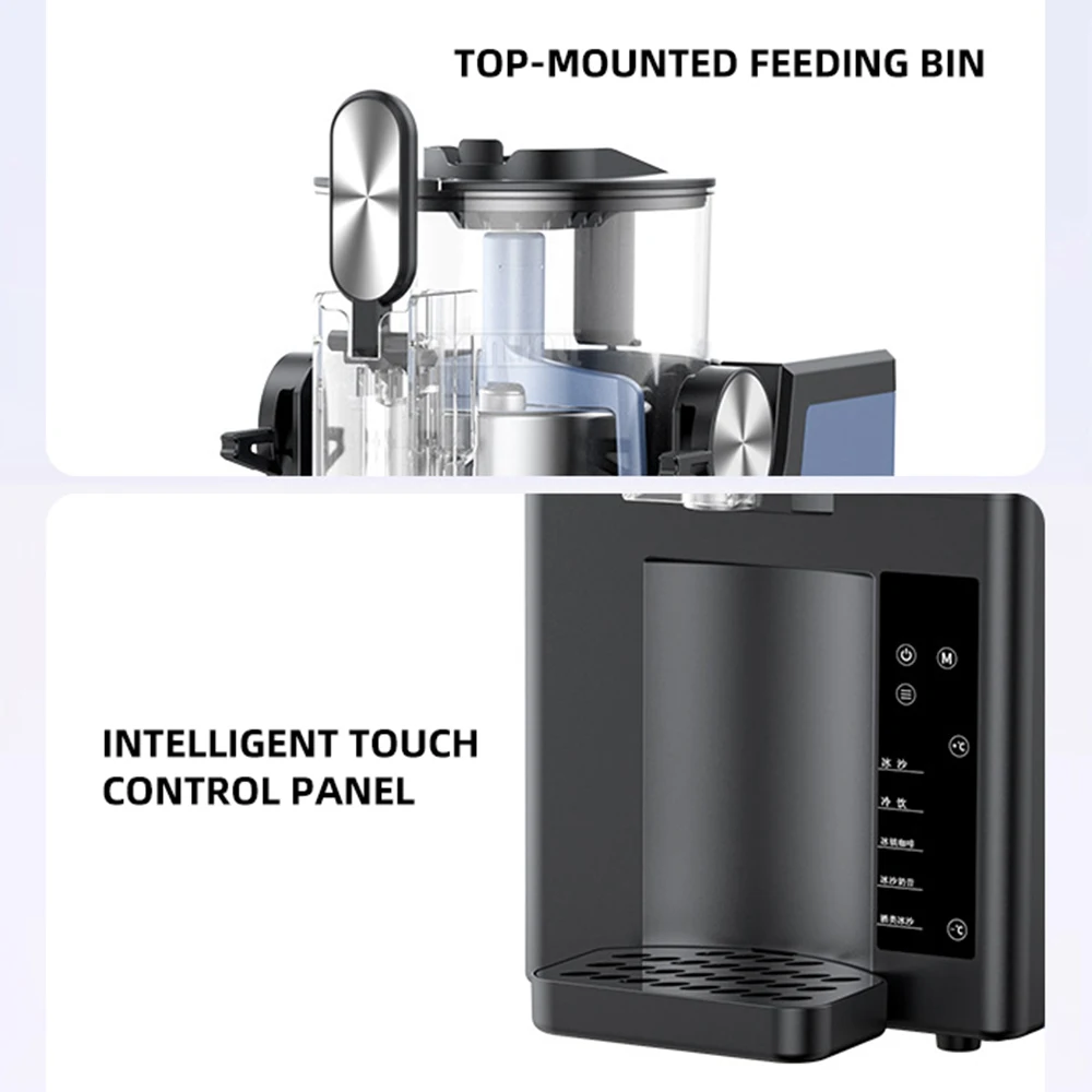 آلة عصير المشروبات العمودية الصغيرة آلة الآيس كريم متعددة الوظائف التلقائي بالكامل ميلك شيك Eismaschine Fuer Zu Hause