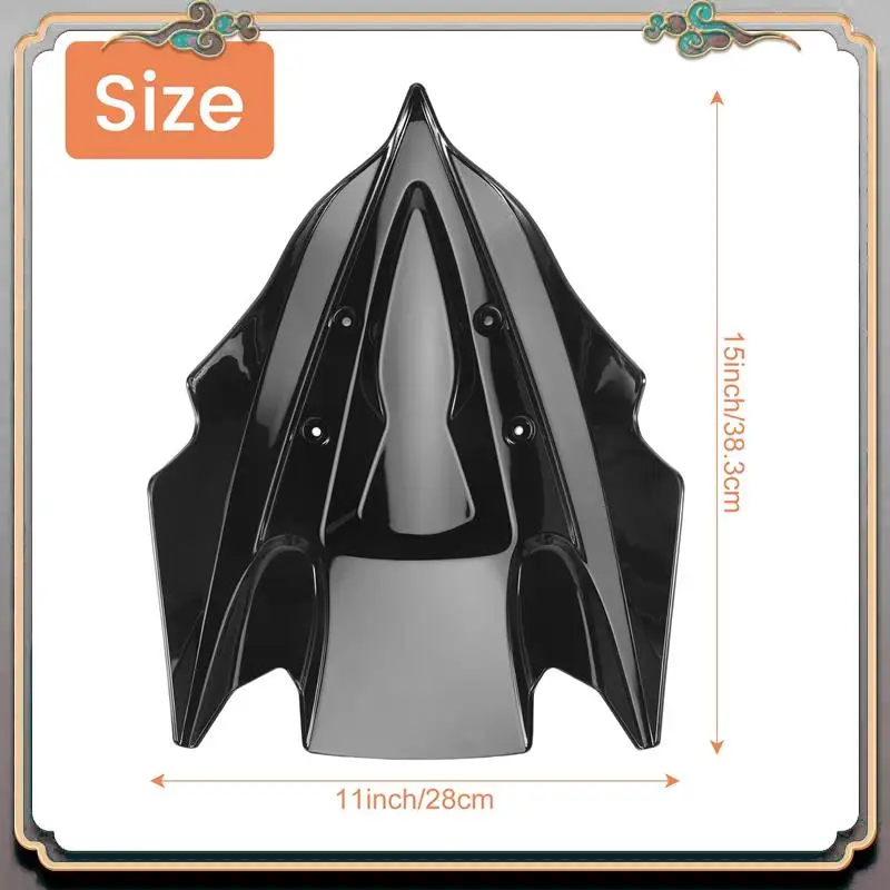 زجاج أمامي موثوق به لـ Kawasaki Z250 Z300 Z 250 300 2013 2014 2013-2015 منحرف للرياح بفقاعات مزدوجة للدراجات النارية Acc #6