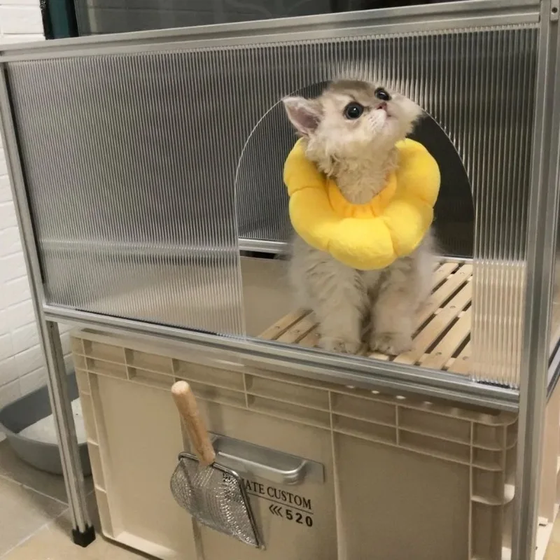 Cat toilet, hand rubbing cat litter box cat rack DIY cat rack