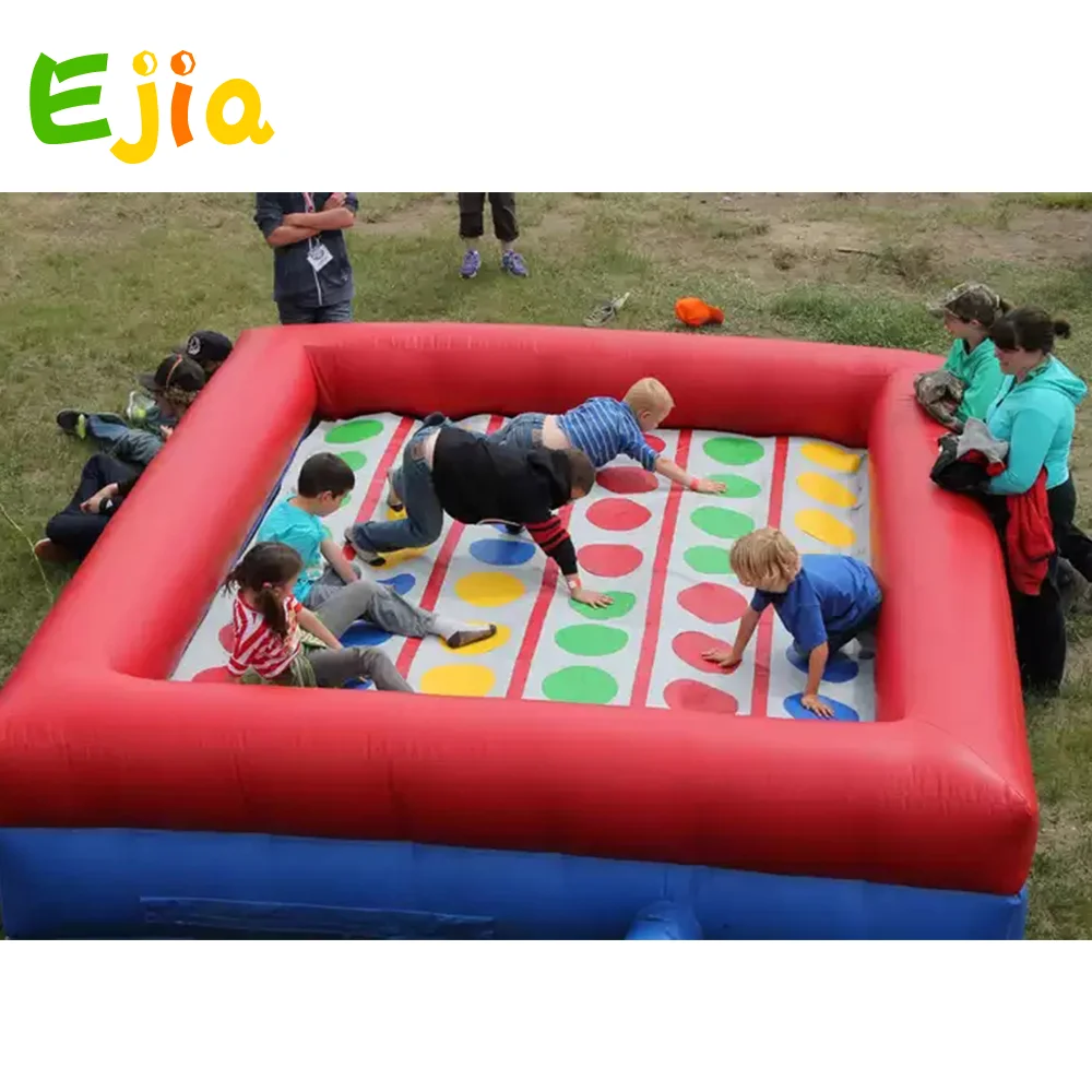 Large Interactive Outdoor Inflatable Floating Water 3d Twister Mattress Game For Sale Adults