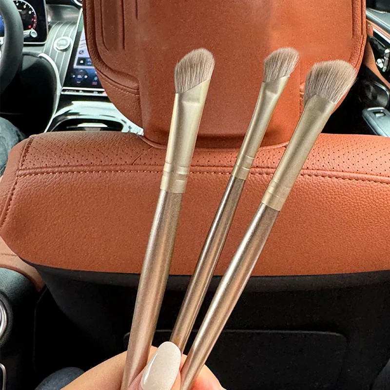 3 pçs pincéis de contorno de nariz- cerdas macias para destacar sombreamento e mistura pincel de maquiagem profissional para esculpir rosto preciso
