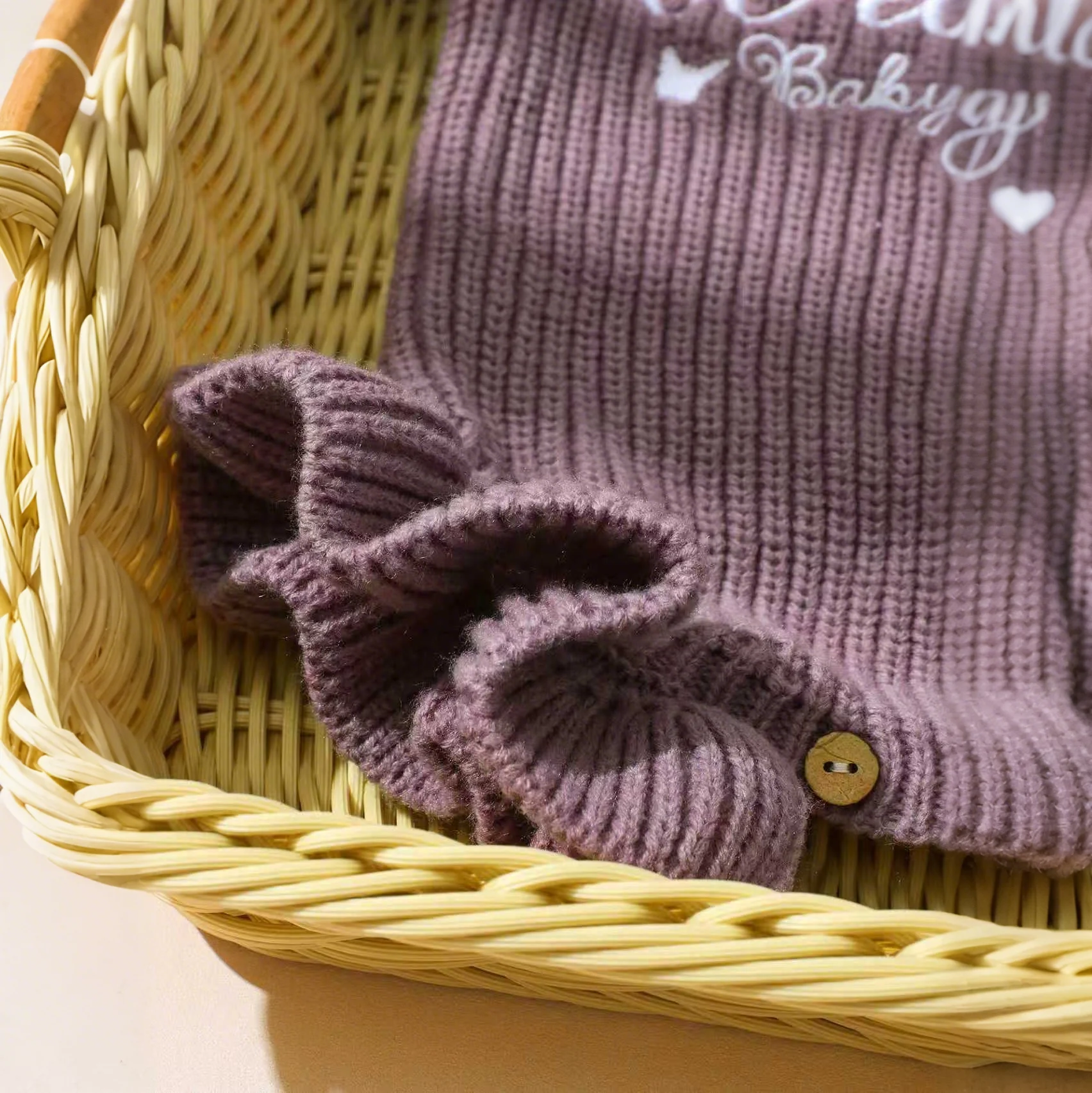 Ylsteed borboleta bordado tricô recém-nascido plissado macacão com arco bandana bebê menina fotografia roupas camisola de malha