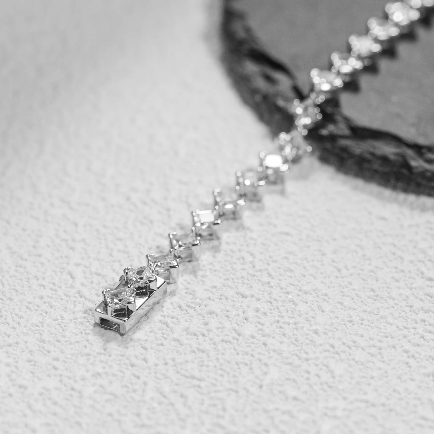 Star Cut Tennis Bracelet with 5A Zircon Copper Rhodium Plated Women Jewelry Bridal Prom Valentine Gift Shiny Star Design