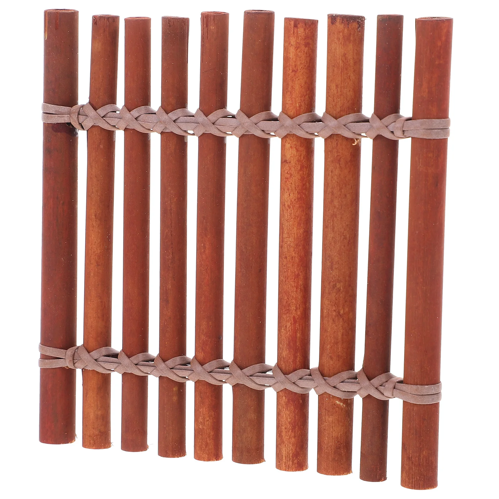 1 szt. Bambusowy Pływak Rękodzieło Mini Ogrodzenie Produkt Unikalny Wzór Tkacki Materiał do Dekoracji Mikro Krajobrazu Mini Flet Trzcinowy