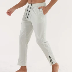 Running Pants Men Sportswear Elastic Jogging Sweatpants Gym Fitness Tight Trousers Quick Dry Thin Tracksuit Training Sport Pants