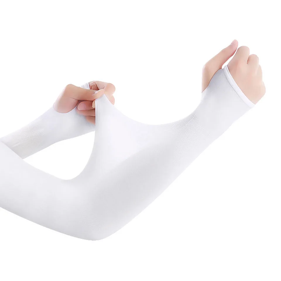 NOFOXO Summer Cycling Arm Guard Sleeve With Thumb Hole Protective Sleeve Holders Sun UV Protection Ice sleeves Running Fishing image 6
