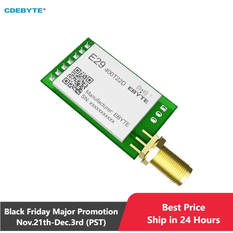 PAN3031 Wireless Module ChirpIoTTM Spread Spectrum Technology 22dBm 5KM CDEBYTE E29-400T22D UART Module Stamp Hole/IPEX DIP