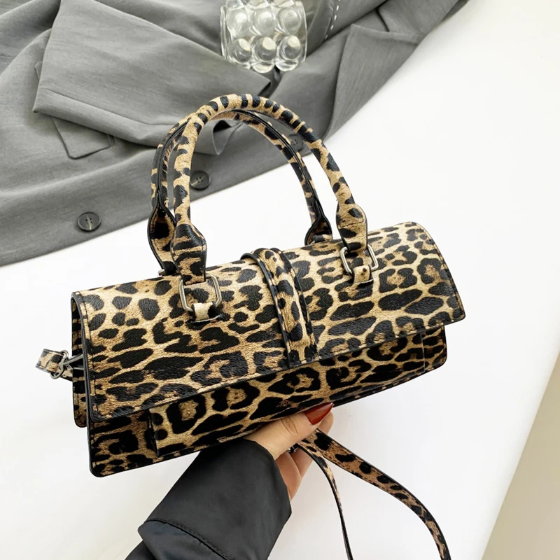 

Women Bag Fashion Leopard Print Design Bags For Women Pu Leather Quality Flap Handbag 2024 New Fashion Ladys Crossbody Bag