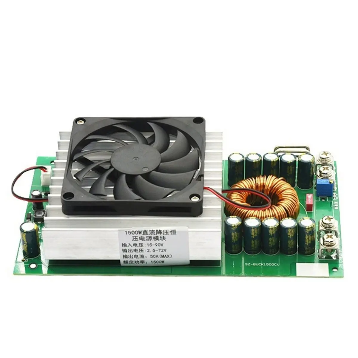 1500W 50A DC-DC Converter 15-90V to 2.5-72V Adjustable Step-Down Power Supply Module High Current Voltage Regulator