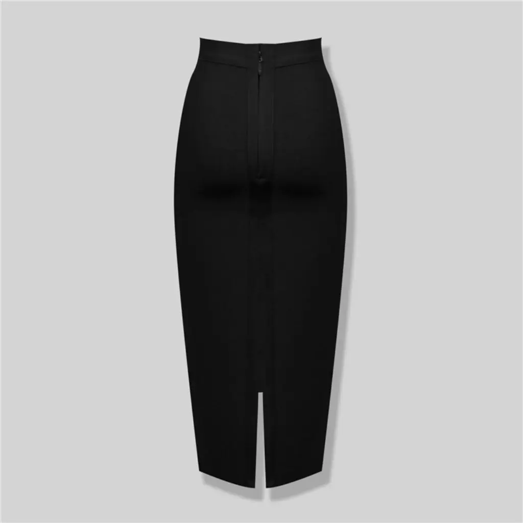 

Mid-Length Bandage Skirt High Waist Elastic One-Step Fashionable Elegant Hip Women's Skirt