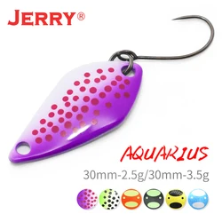 Jerry Aquarius High Quality Fishing Lures Artificial Bait Hard Bait Trout Spoons Metal Lures For Freshwater Fishing Single Hook
