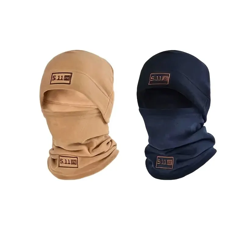 Winter Warm Outdoor Fleece Hat Scarf Thickened Autumn and Winter Men and Women Coldproof Warm Mountaineering Riding Mask Set