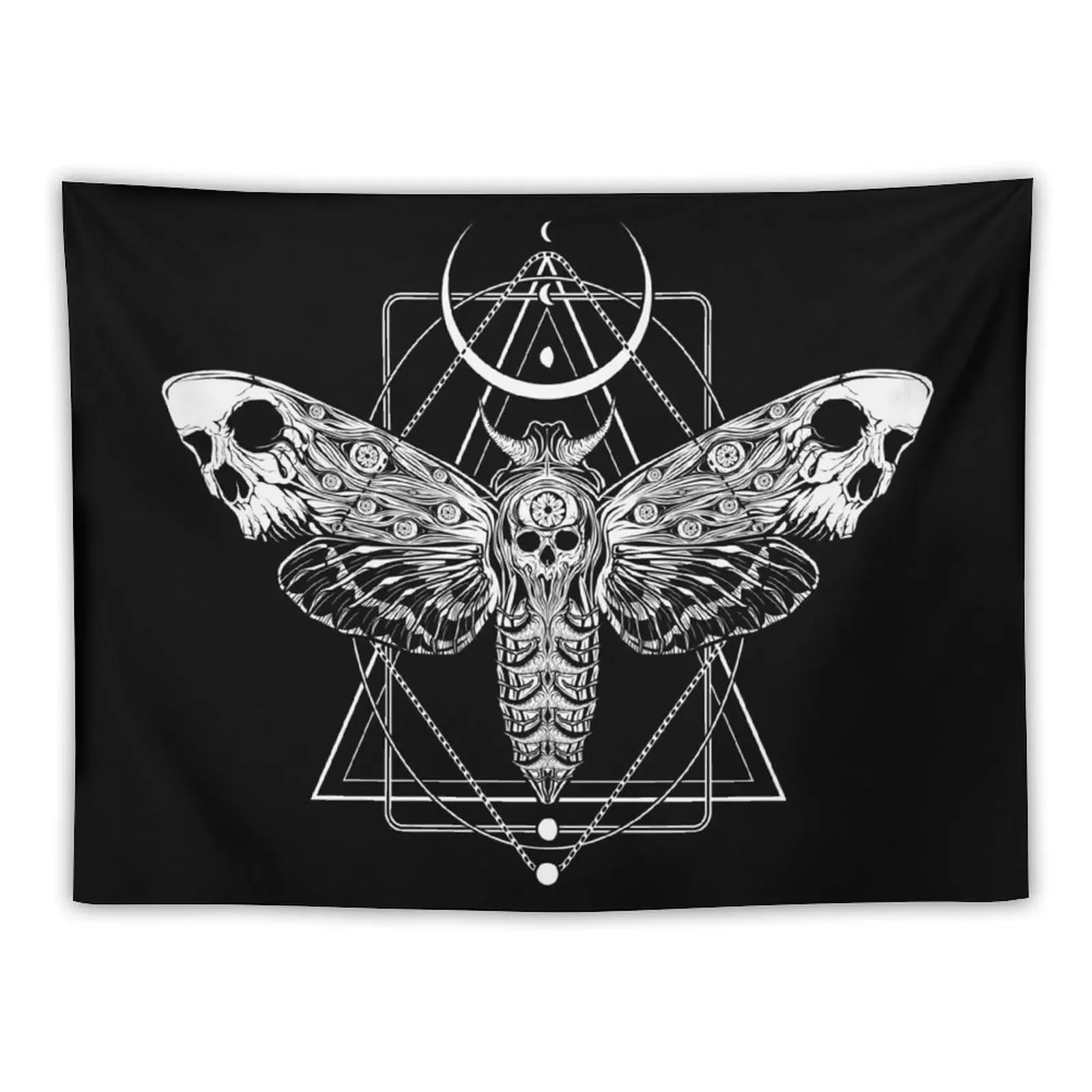 

Surreal Death Moth Tapestry Room Decore Aesthetic Wall Coverings Mushroom Tapestry