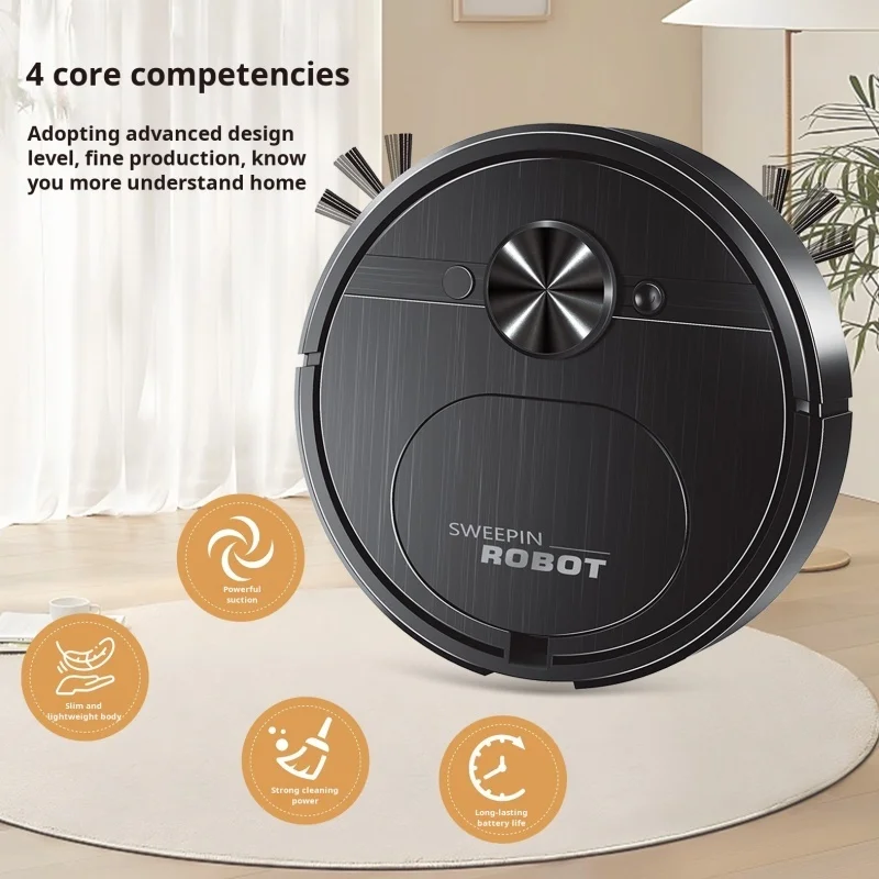 Intelligent rechargeable powerful vacuum cleaner easy to operate hair cleaning god sweeper robot