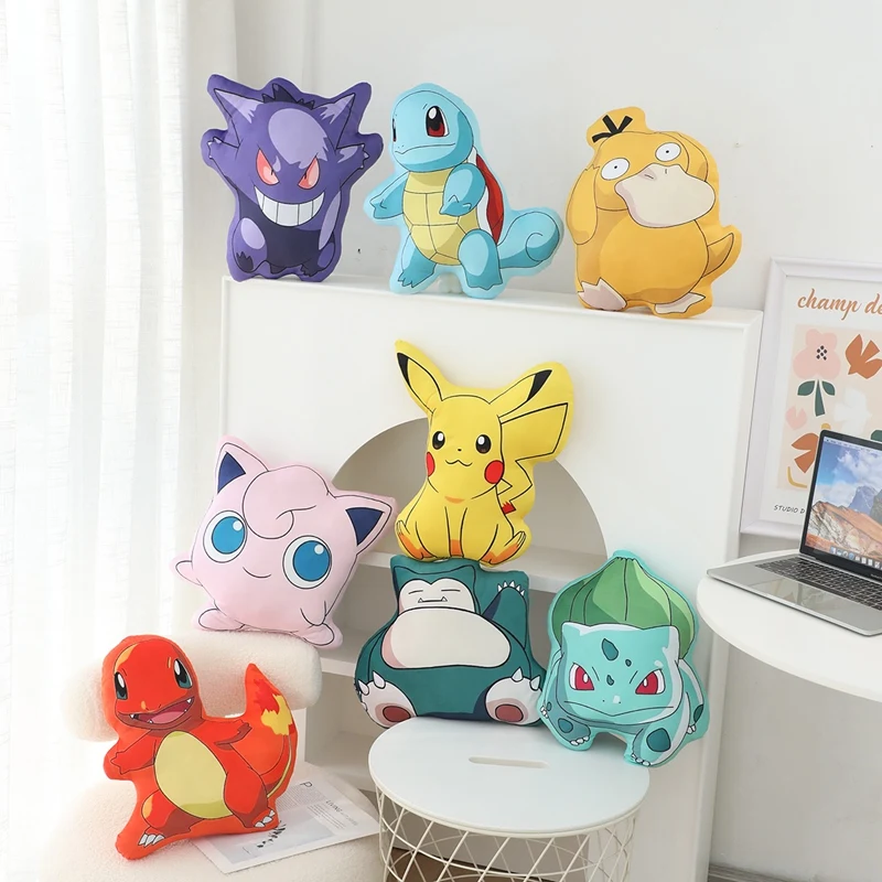 pikachu-peluche-pokemon-gengar-pikachu-bulbasaur-macio-pelucia-travesseiro-brinquedos-bonito-charmander-squirtle-pelucia-almofada-peluche-bonecas-﻿