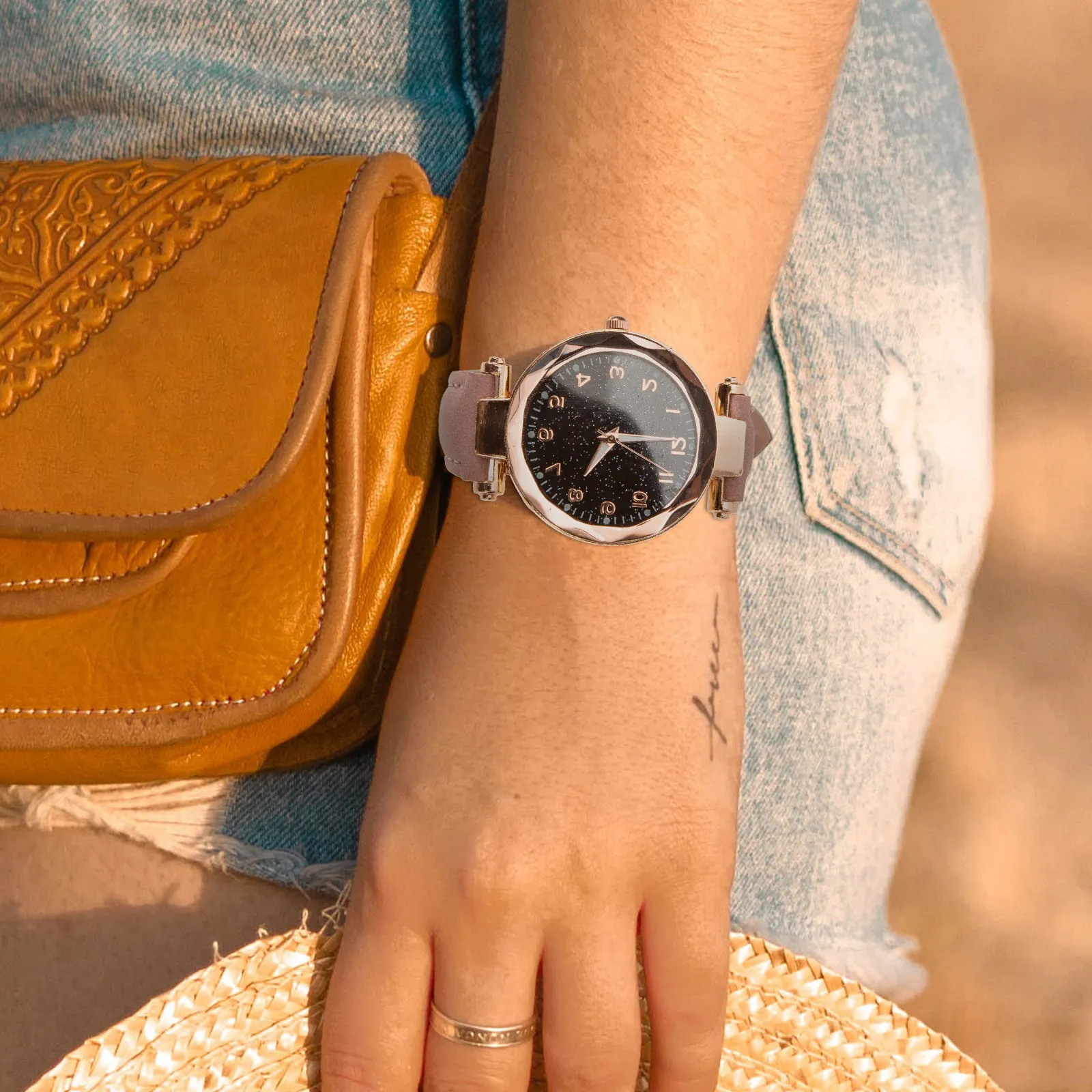 

Quartz Wristwatch For Women Elegant Adjustable Fashion Watch Daily Wear Party Banquet Gift Decorative Female Accessory