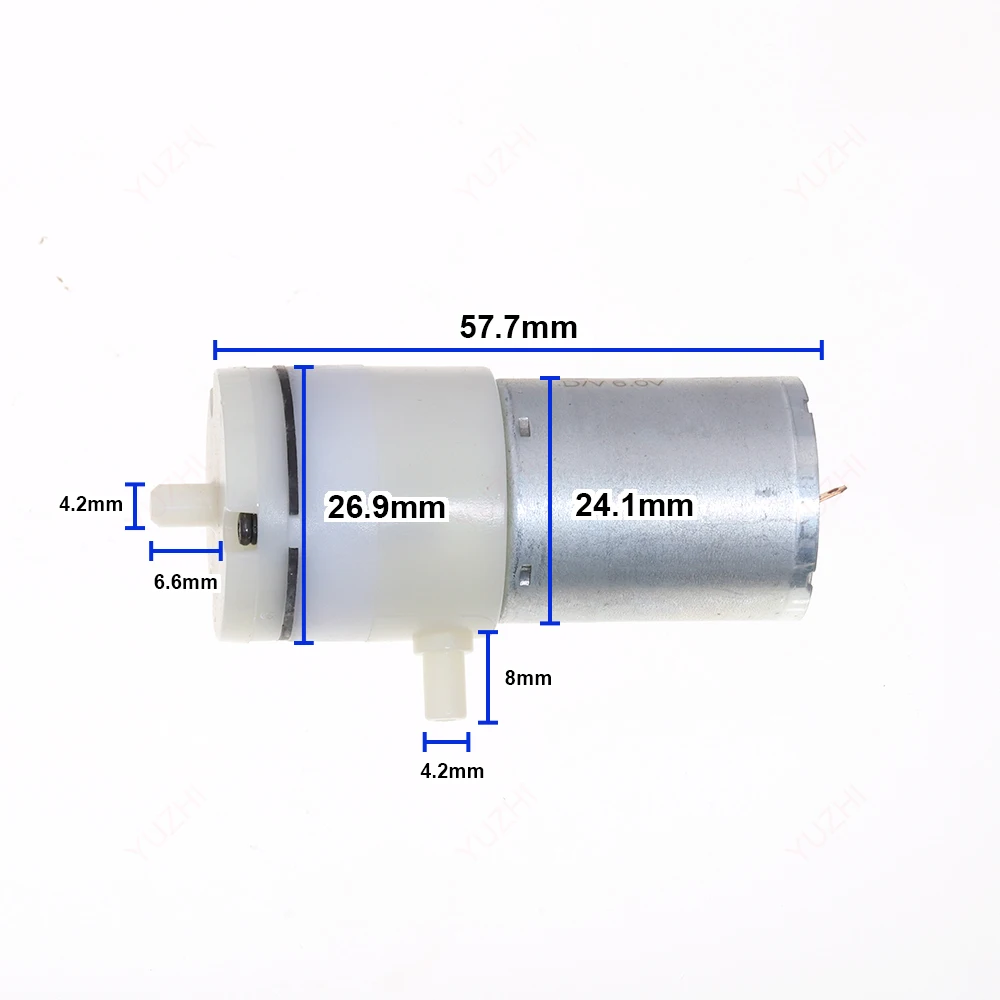 DC 5V 6V Mini 370 Motor Carbon Brush Air Pump High Flow Vacuum Pump Suction Air Pump
