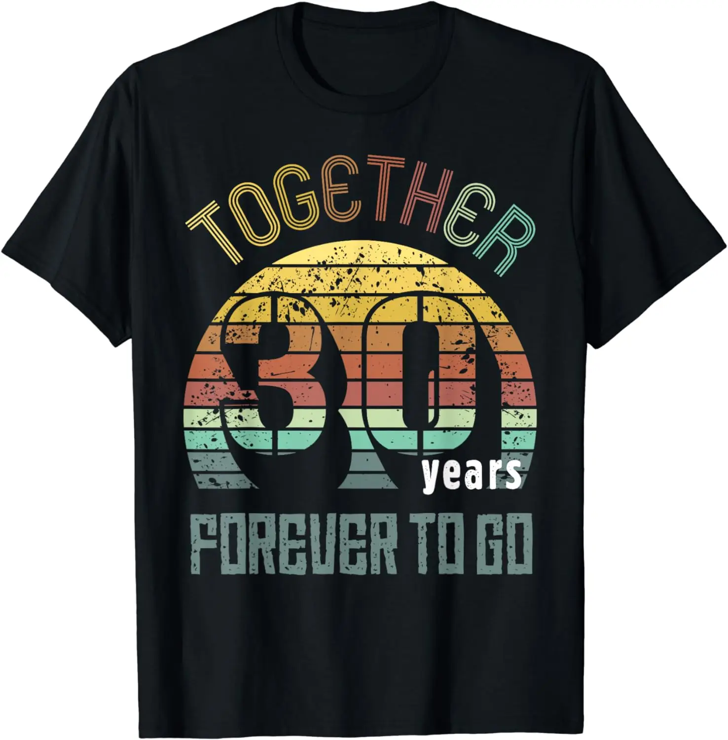 30th Years Wedding Anniversary Gifts for Couples Matching 30 T-Shirt  Women Men Clothing Tops Tees Ropa Mujer