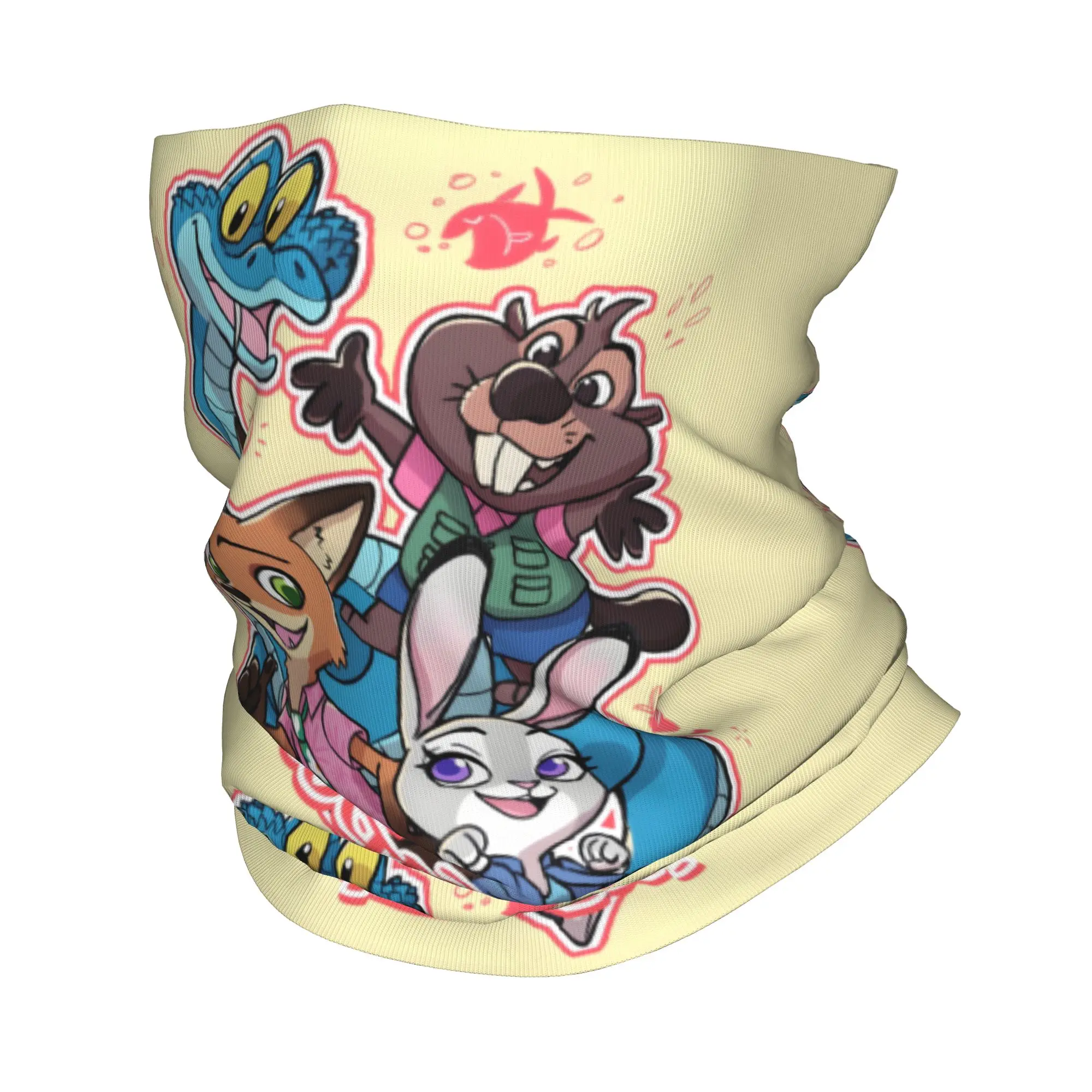 

Бандана-гейтер с персонажами Zootopia, защита от УФ-излучения, маска для лица, для мужчин и женщин, анимационный дизайн Балаклава-труба для головы