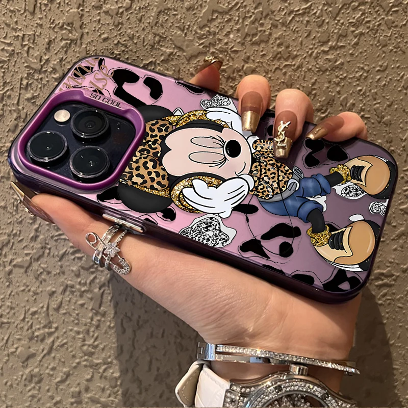Disney Leopard Print Bow Minnie Custodia per Xiaomi Mi 13T 12T Pro per Xiaomi 14 13 12 11 Ultra Lite 5G NE 10 12X 12S 11i 11X Pro