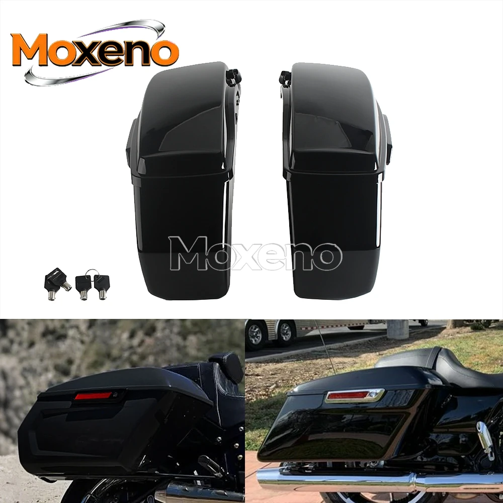 

Черные жесткие кофры-седельные сумки для мотоциклов Harley Touring FLHX FLHXS FLHXST FLTRX FLTRXS FLTRXST FLHTK FLHT 2014-2023
